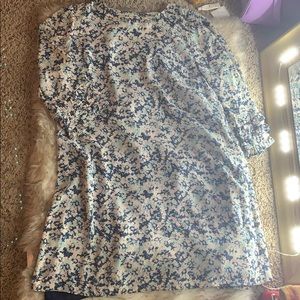 Floral print shift dress